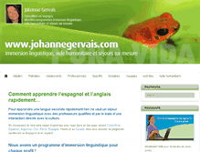 Tablet Screenshot of johannegervais.com